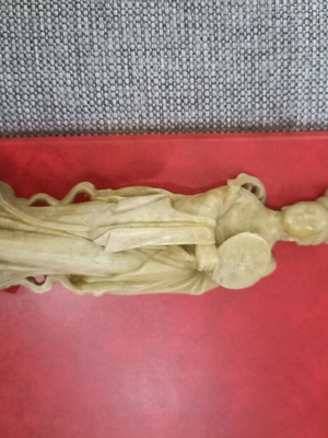 Ζεύγος αγαλματιδίων ασιατικού στυλ, ύψος περίπου 30 εκ.
