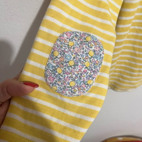 Jojo maman bebe long-sleeve blouse used, yellow, 3-4 years