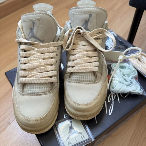 Jordan 4 Off-White Sail women's sneakers like new, EU 38