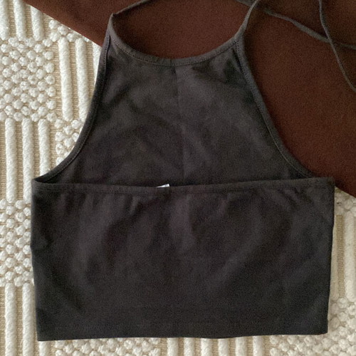Gray backless top H&M like new, size XS