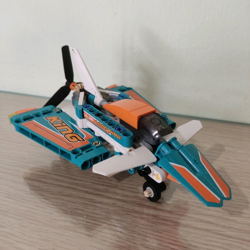 Lego Technic set like new with motorcycle, airplane, excavator and forklift