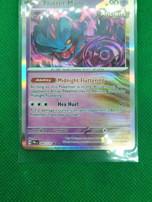 Κάρτα Pokemon Flutter Mane 043/131 Reverse Holo Prismatic Evolutions σε άριστη κατάσταση