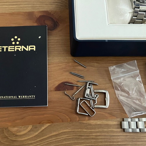 Eterna Kontiki Chronograph watch used, complete set