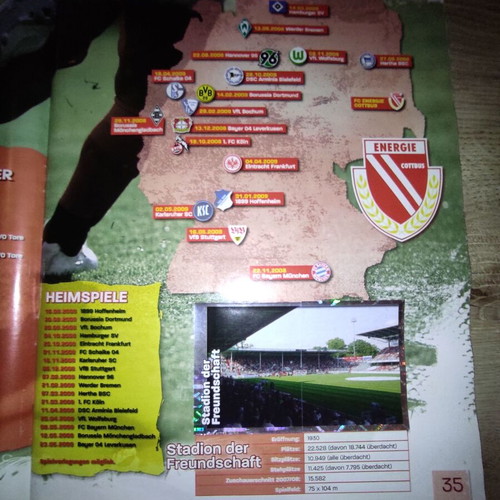 Panini album Bundesliga 2008-2009 used