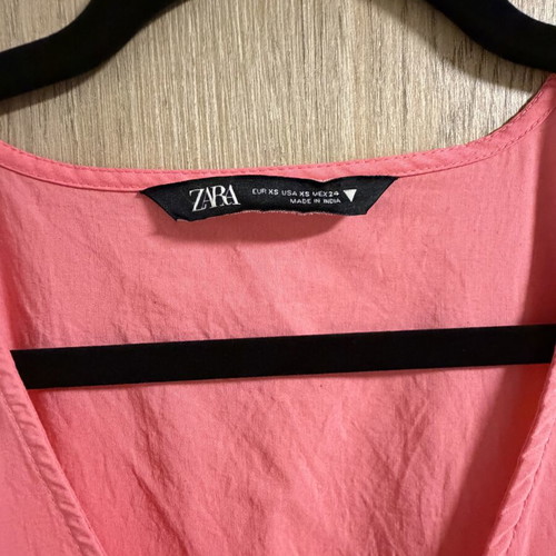 Zara maxi dress with balloon sleeves like new, pink, XS