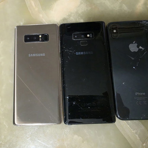 Samsung Galaxy Note 8, Note 9 and iPhone Xs Max used bundle