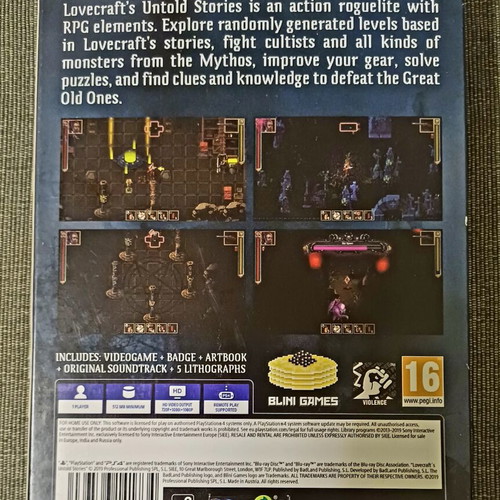 Lovecraft's Untold Stories PS4 like new