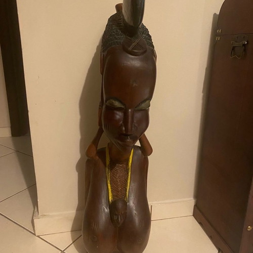 Rare wooden sculpture new, made of solid wood