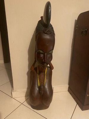 Rare wooden sculpture new, made of solid wood