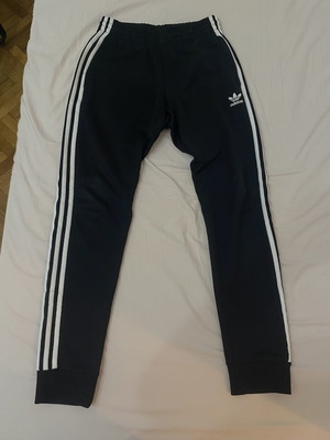 Adidas 3 Stripes αθλητικό παντελόνι, μαύρο και άσπρο, μέγεθος S