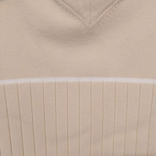 Celio Polo T-shirt XL like new, cream and white, cotton