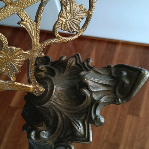 Candlestick 6-Holder Like New with Vine Branch Design