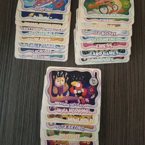 Bear's snack sports collectible cards like new, pack of 23