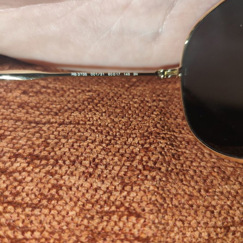 Ray Ban RB3735 sunglasses like new, gold color
