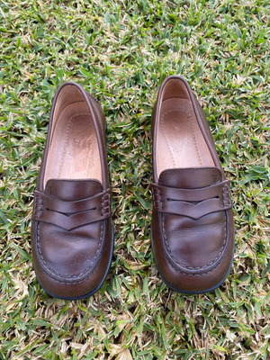 TODS Kids Leather Loafers Like New Brown Size 28