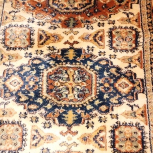 Biokarpet vintage wool and silk rug like new