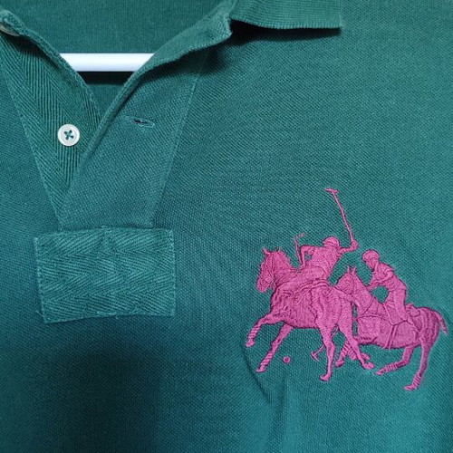 Polo Ralph Lauren Big Pony shirt used, size M, green