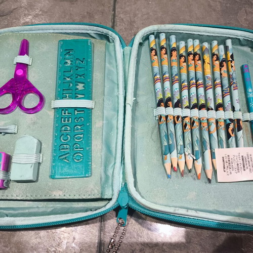 Princess Jasmine and Aladdin Pencil Case used, original Disney store