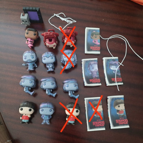 Kinder Funko Stranger Things and Minecraft Bundle of 10 New