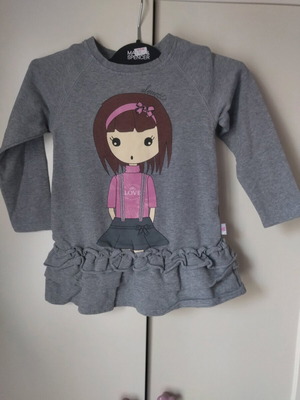 Alouette toddler dress like new, size 3 years, gray