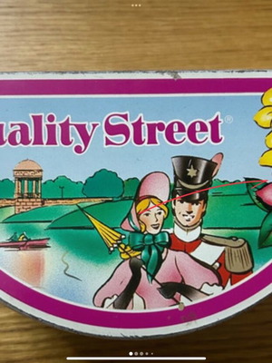 Quality Street metal collectible box like new