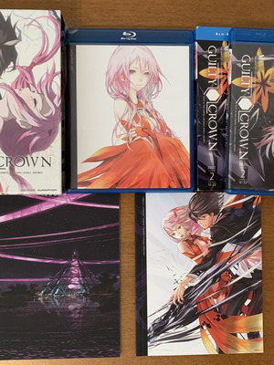 Guilty Crown Limited Edition Collector's Blu-Ray+DVD Box Set with 2 Artbooks like new