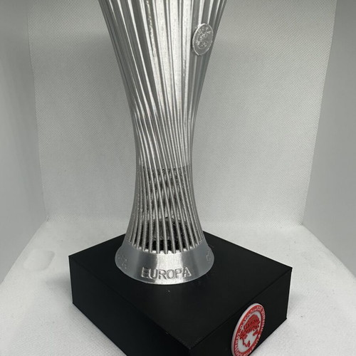Uefa Europa Conference League Trophy with Olympiacos Emblem like new