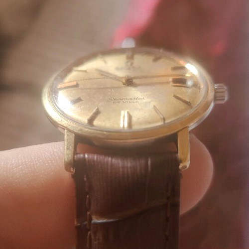 Omega Seamaster De Ville automatic used, gold plated 14k