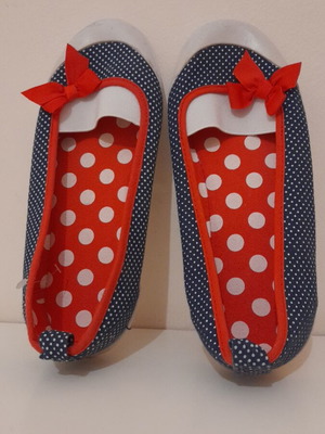 Μπαλαρίνες H&M ν. 33 καινούργιο, μπλε και κόκκινο