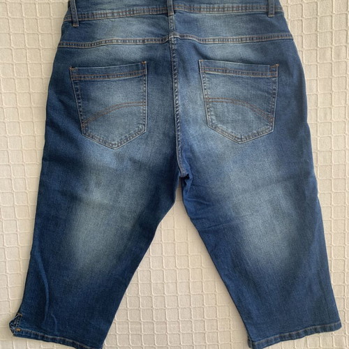 Giada women's denim bermuda shorts 4XL, blue