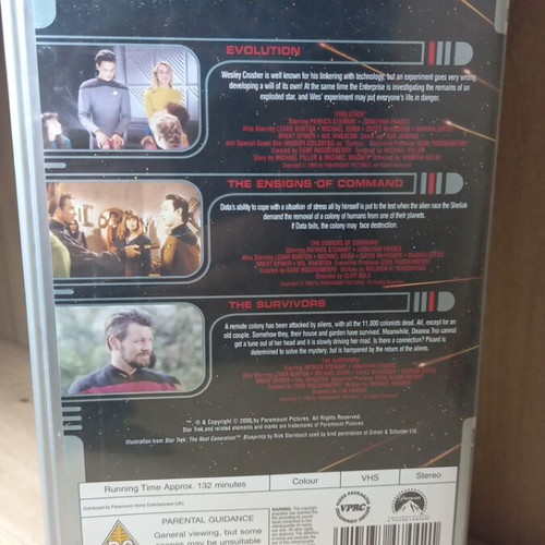 Star Trek The Next Generation 3.1 VHS videotape, no subtitles