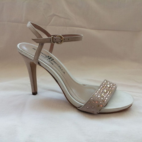 Roberto Botella women's high heel sandals size 38, pink crystals