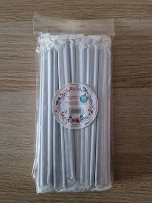 Paper straws pack of 50, new