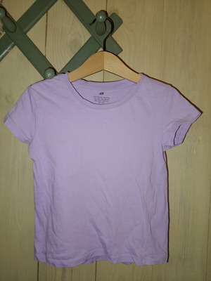 T-shirt H&M No110/116 for 5/6 years like new, purple