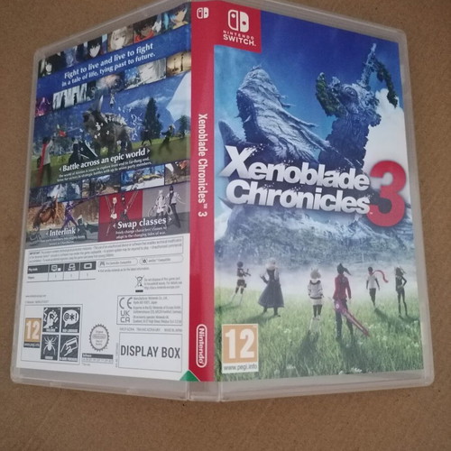 Xenoblade Chronicles 3 Switch game cover used, no game or case