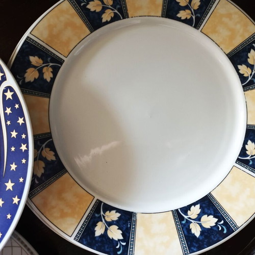 Porcelain platters used, pack of 6 pieces