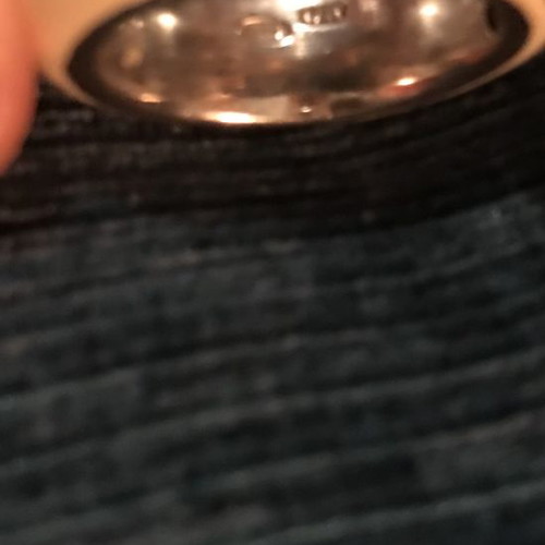 Silver ring with enamel used