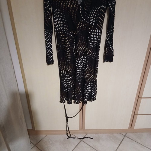 Promod wrap dress size Large like new, black
