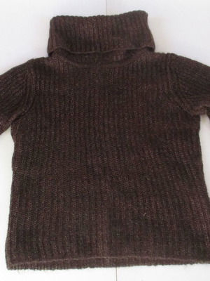 Alain Manoukian πουλόβερ turtle-neck, καφέ με χάλκινες ανταύγειες