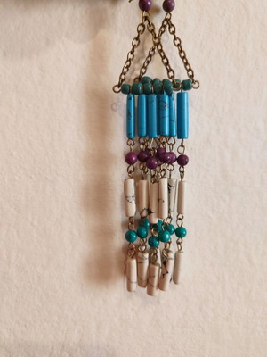 Beaded hanging earrings new