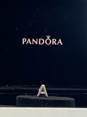 Pandora ασημένιο σύμβολο μονόγραμμα Α S925 καινούργιο