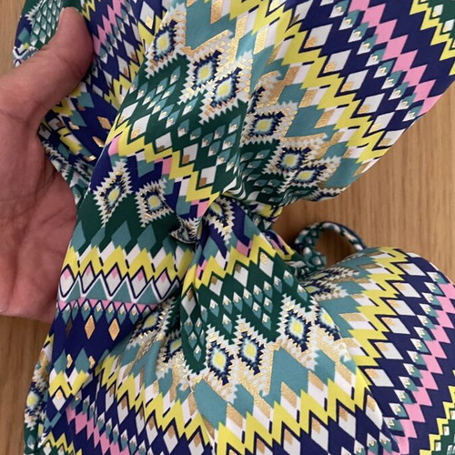 Dorina Veracruz plus size bikini top 90G, multicolor Aztec pattern