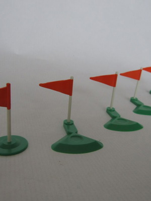 Subbuteo corner flags vintage 1960-1970 set of 5 like new