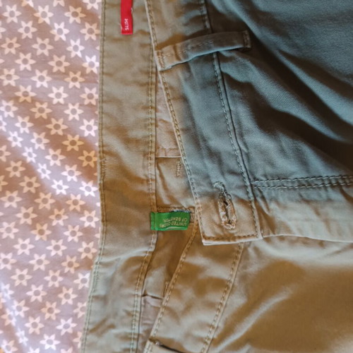 Benetton green pants, size L XL