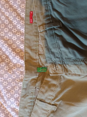 Benetton green pants, size L XL