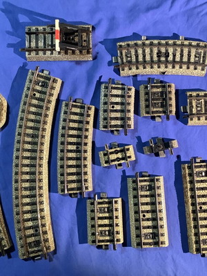 Marklin rails used, set of 14 pieces for model railroads