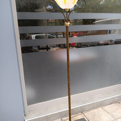 Floor lamp used, Italian vintage with dimmer, 1.86m height