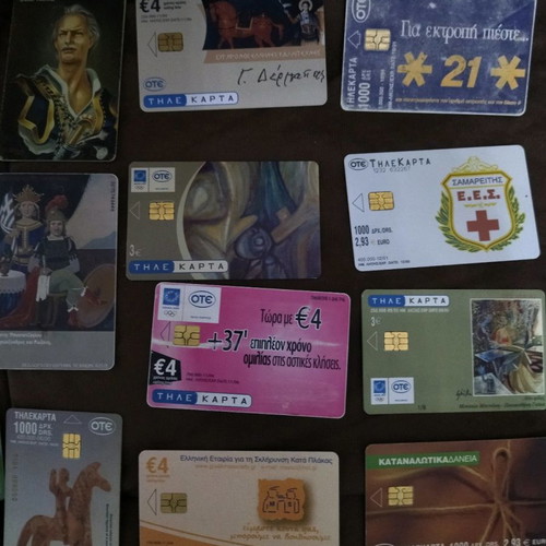 Collectible old 20 euro phone cards