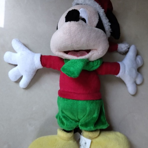 Mickey Mouse Plush Santa Claus like new