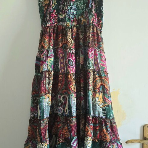 Sara colorful printed airy dress, free size